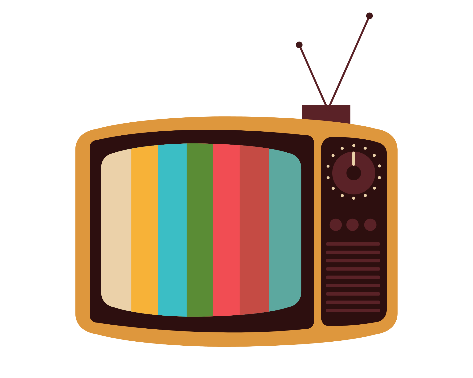 Retro television set